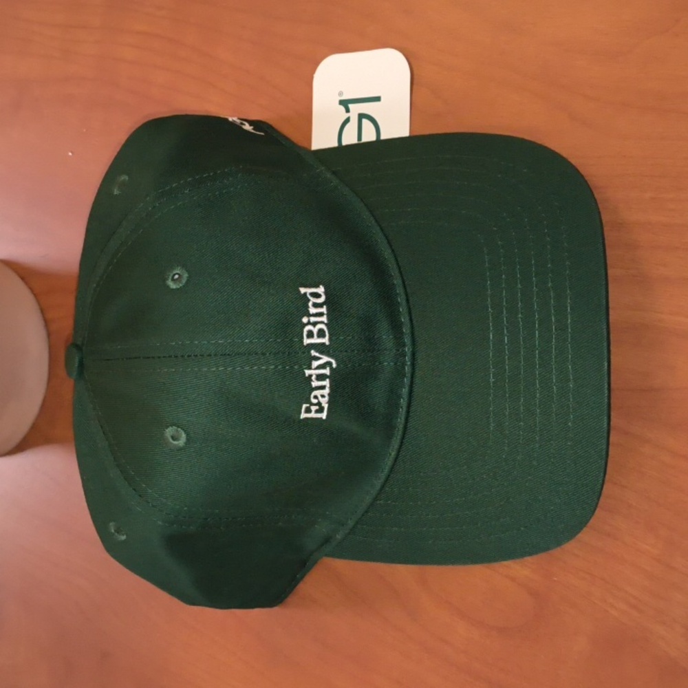 AG1 Early Bird Hat Green Baseball Cap Adjustable Strapback NWT New With Tags